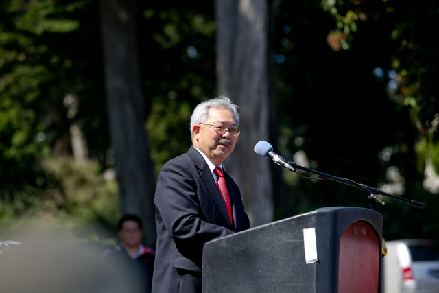 Mayor Lee speaking
